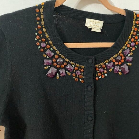 Kate Spade Colorful Jeweled Cardigan - Picture 4 of 8